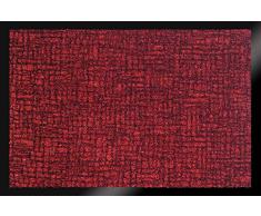 ID matt 406004Â Marmor Teppich FuÃmatte Faser Nylon/PVC gummiert rot 60Â x 40Â x 0,6Â cm