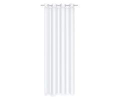 Home Fashion Ösenschal Uni Dolly, Polyester, Weiß, 245 x 140 cm