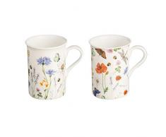 Rayware Price & Kensington Botanical Becher aus feinem Porzellan, mehrfarbig, mehrfarbig