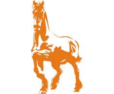 INDIGOS 4051095049715 Wandtattoo w605 Pferd 96 x 53 cm Wandaufkleber in 3 Größen, orange