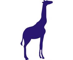 INDIGOS 4250380594644 Wandtattoo w054 Giraffe Afrika 120 x 64 cm, blau