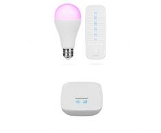 Smartwares Smart Home Pro | E27 Farb LED Lampe & Fernbedienung, stufenlos einstellbar & dimmbar | Alexa kompatibel & App steuerbar via optional erhältlicher Basisstation + Homewizard Link, weiß