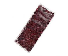 Mini-Papierrosen, Blumenstrauß aus künstlichen Blumen, Großhandel für Basteln, Hochzeitsdekoration, Papierblumen, DIY Party, Heimdekoration, Scrapbooking, Blumen, Papier, günstige Blumen, 144 Stück burgunderfarben