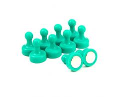 First4magnets F4MSGHP-10 Hohe Power Green Skittle Magnet - Büro & Kühlschrank (19mm Durchmesser x 25mm hoch) (Packung mit 10), silver, 25 x 10 x 3 cm