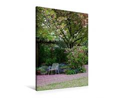 Premium Textil-Leinwand 60 x 90 cm Hoch-Format Ruhepause im Botanischen Garten, Augsburg, Deutschland | Wandbild, HD-Bild auf Keilrahmen, Fertigbild auf hochwertigem Vlies, Leinwanddruck von Martina Cross
