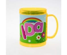 H&H 03873010028 Kinderbecher - Namensbecher, Kunststoff, mehrfarbig