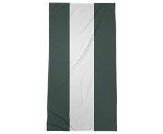 ArtVerse NFS Bay Football Stripes Strandtuch, Mikrofaser, 36 x 72, Grün und Weiß