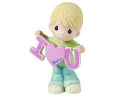 Precious Moments, Love You More Bisque Porzellan Figur, Boy,-Schmuck
