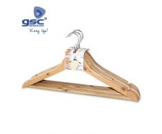 GSC Evolution Kleiderbügel, Holz, Braun, 42 x 15 x 10 cm, 5 Stück