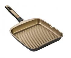 Pinti Aluguss Grillpfanne gerillt 28 x 28 cm Serie Terra Induktion