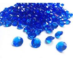 Jane Shop Acryl-Diamanten, 10 mm Acrylfarbe, künstliche runde Kristallsteine, 0,4 cm Tisch-Konfetti-Kristalle für Tischkonfetti, Vasenfüller, Party-Dekoration (1000 Stück) 10 mm königsblau