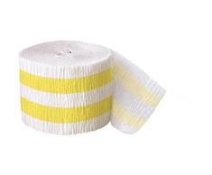 30Â ft Krepppapier, gelb gestreift Party Girlanden