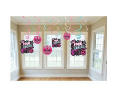 12 h?ngende Rocker Girl Girlanden