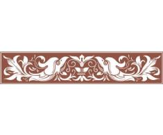 INDIGOS 4051095031024 Wandtattoo w271 Blumen, Vogel 120 x 24 cm, braun