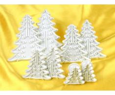 Pati-Versand 11499 Ausstecherset Tannenbaum 8er zum Herstellen von Tannenbaum-Dekor
