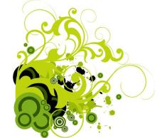 Indigos 4051719736090 Wandtattoo MF205 Kreise Tribal Ranke Pflanze Blume Retro 80 x 77 cm