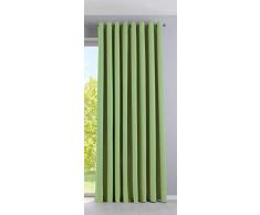 Gardinenbox Vorhang Blickdicht »Newyork« Grün HxB 245x295 cm 1er-Pack Thermo-Gardine Verdunkelungsvorhang Blackout Ösen schalldämmend ÖKOTEX UV-Schutz Raffhalter, 201920600