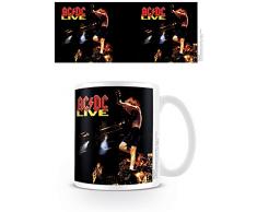 AC/DC Kaffeetassen, Keramik, Mehrfarbig, 7.9 x 11 x 9.3 cm