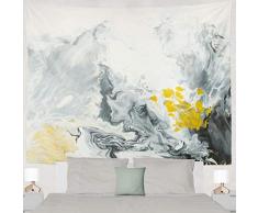 LALILO Landschaftsmalerei dekorativer Wandteppich Ölgemälde Kirchenhaus Landschaft, abstrakte Wandbehang für Schlafzimmer, Wohnzimmer, Kinder, Mädchen, Jungen, Zimmer, Polyester, 203,2 x 152,4 cm (L x B), Polyester-Mischgewebe, Color 3, 80 X 60