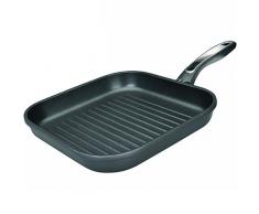 IBILI Grillpfanne New Induplus mit Bakelit-Griff, Aluguss, schwarz, 28 cm