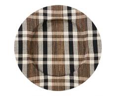 SARO LIFESTYLE CH805.N13R Kalama-Kollektion, 100 % Wasserhyazinthe, gewebte Platzteller (4 Stück), 33 cm, natur