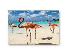 Sodika Fußmatte Fußmatte Fußmatte Fußmatte Teppich Indoor/Bad Mats Gummi Rutschfest Seestern Muschel Strand 30 x 18 inches Flamingo-4soa3062