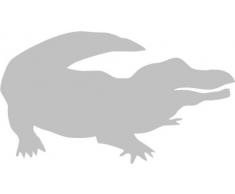 INDIGOS 4250380593609 Wandtattoo w052 Krokodil Afrika 120 x 67 cm, silber