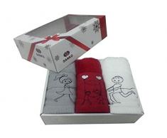 Maisonette Handtuch-Set, Mehrfarbig, 45 x 70 cm, 3 Stück