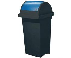 I.C.S. Mülltonne Mülleimer mit Schwingdeckel, H cm 76. Doppelter Färbung.