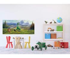 AG Design FTDH 0654 Arlo & Spot Disney Papier Fototapete für Kinderzimmer, mehrfarbig, 202 x 90 cm