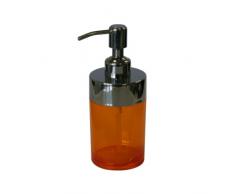 axentia 282383 Badserie Trava Seifenspender, Edelstahl/orange