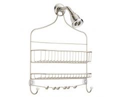 InterDesign 02665EU Cero Breiter Dusch-Caddy, satiniert / weiß