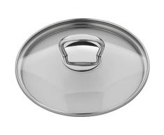 WMF Pfannen- Topfdeckel 16 cm, Glasdeckel mit eckigem Metallgriff, Deckel für Töpfe & Pfannen, hitzebeständiges Glas, spülmaschinengeeignet