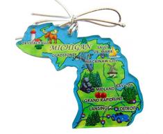 Westman Works Michigan Christbaumschmuck, Retro-Stil, aus Acryl, in Geschenkbox