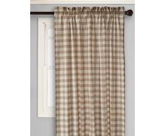Achim Home Furnishings Buffalo Check Vorhang Panel, Taupe, 42-Inch by 84-Inch