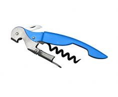 Vin Bouquet FID 196 Korkenzieher 2-Takt, ABS, blau, 16 x 8 x 2.3 cm, 16x8x2.3 cm