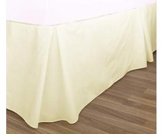 Charlotte Thomas Perkal-Bettvolant für Einzelbett, Elfenbein