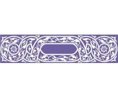 INDIGOS 4051095023289 Wandtattoo w240 Orient Ranke 96 x 23 cm, violett