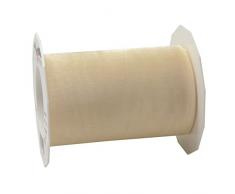 Präsent - SHEER Organzaband - créme - 25-m-Rolle 112 mm