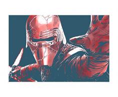 Komar Wandbild Star Wars Faces Kylo | Kinderzimmer, Jugendzimmer, Dekoration, Kunstdruck | ohne Rahmen | WB170-70x50 | Größe: 70 x 50 cm (Breite x Höhe)