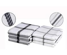 Ramanta Home Küchenhandtücher und Geschirrtücher, Baumwolle, verschiedene Farben und Größen 16x26 Panel Waffle Towel anthrazit