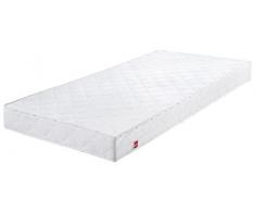 Abeil AB100 Matratze, mittlerer Härtegrad, mit abnehmbarem Bezug, weiß, Polyester, weiß, 90 x 190 cm