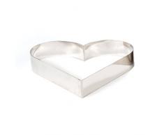 DECORA 0060478 BACKRAHMEN AUS Edelstahl Herz 8 X H 4,5 cm