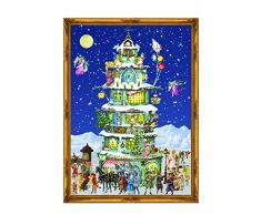Alexander Taron ADV70104 Importeur Adventskalender Viktorianischer Turm, 36,8 x 26,7 x 0,1 cm, Blau