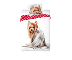 Unbekannt Faro 2 Tlg Hunde Dog Bettwäsche Baumwolle Best Friends 008 140x200cm, Mehrfarben, 200 x 140 cm