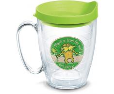 Tervis Isolierbecher mit Emblem und limettengrünem Deckel 16oz Mug farblos