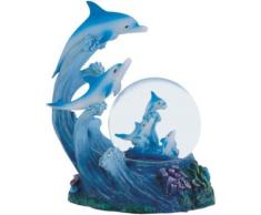 George S. Chen Imports Snow Globe Dolphin Collection Schreibtisch Figur Dekoration