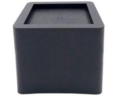 DuraCasa Betterhöhungen, 12,7 cm, passend für große Bett- oder Möbelpfosten, schafft zusätzliche 12,7 cm Höhe oder Stauraum. Tisch, Stuhl, Schreibtisch oder Sofa 5 Inch Black schwarz