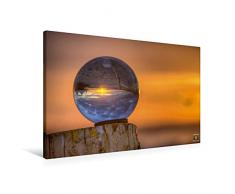 Premium Textil-Leinwand 90 cm x 60 cm quer Polen / Ã Å¡winoujÃ âºcie / Strand / Glaskugel
