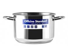 Officine Standard Sara Werkstatt Standard Topf, Edelstahl, 31 x 20 x 14 cm